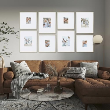 Camden Reed 8 Piece Gold Gallery Wall Frame Set