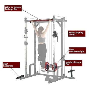 HAUSHECK 1400lbs Power Cage for Home Workouts