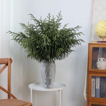 FOTEEWL 36" Norfolk Pine Branches - 8 Pcs for Holiday Decor
