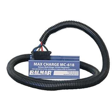 Balmar Max Charge MC-618 Multi-Stage Regulator w/ 54" Harness - 12V