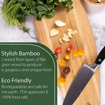 Laguna Bamboo Cutting Board - Stylish Eco-Friendly Surfboard Design