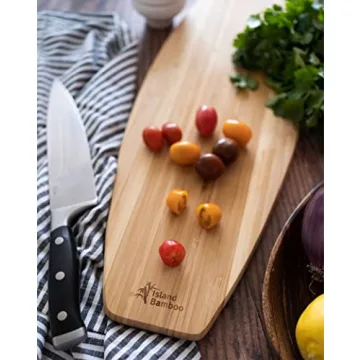 Laguna Bamboo Cutting Board - Stylish Eco-Friendly Surfboard Design