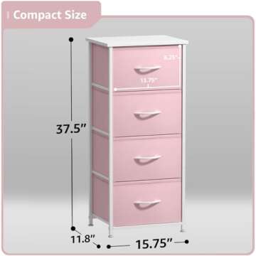 Stylish Sorbus Dresser Storage Tower for Kids & Teens
