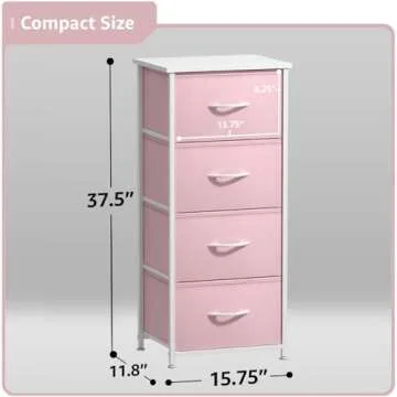 Stylish Sorbus Dresser Storage Tower for Kids & Teens