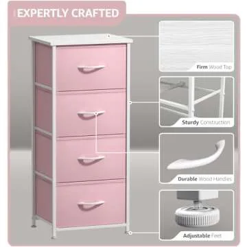 Stylish Sorbus Dresser Storage Tower for Kids & Teens