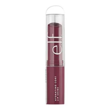 e.l.f. Hydrating Core Lip Shine, Conditioning & Nourishing Lip Balm, Sheer Color Tinted Chapstick, Delightful, 0.09 Oz
