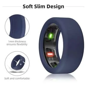 Ring Protector Compatible with Oura Ring Gen 4/3, Elastic Silicone Ring Cover for Working Out