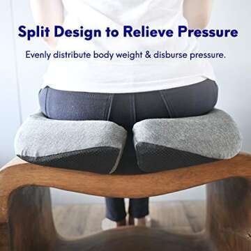 Cushion Lab Pressure Relief Seat Cushion for Long Sit Relief