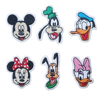 Mini Mickey Iron On Patches Set for DIY Disney Fashion