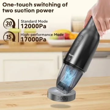 Wkzay Handheld Vacuum - Portable 17KPa Cordless Cleaner