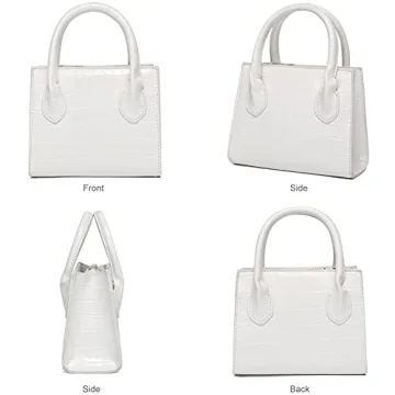 CATMICOO Trendy Mini Handbag for Women with Crocodile Pattern