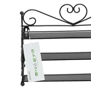 DAZONE Nail Polish Wall Rack Compact 3 Tier Organizer