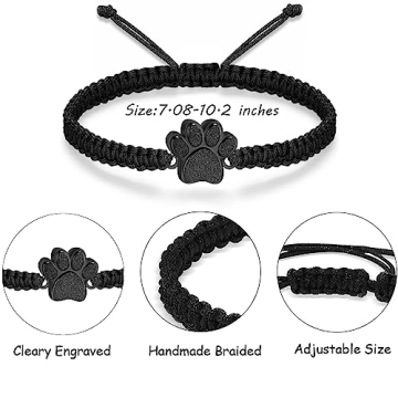 MOSURNSJWY Pet Urn Bracelet for Ashes Adjustable