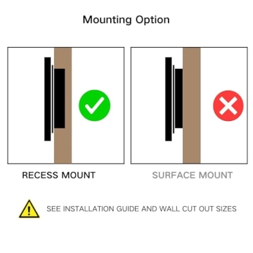 Elegant TEHOME Recessed Bathroom Medicine Cabinet