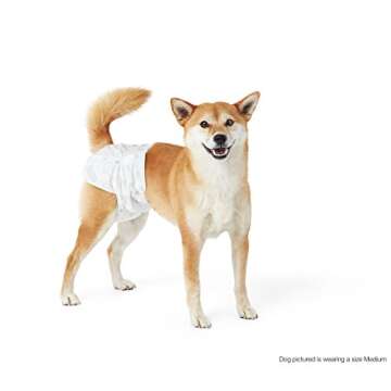 Amazon Basics Disposable Dog Diaper, Small, 30-Pack