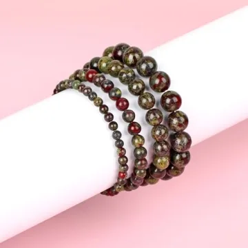 QOGIR Dragon Bloodstone Courage Bracelet - Stylish & Meaningful