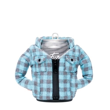 Puffin Lumberjack Flannel Insulated Can Cooler for All Drinks