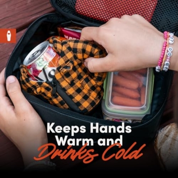 Puffin Lumberjack Flannel Insulated Can Cooler for All Drinks