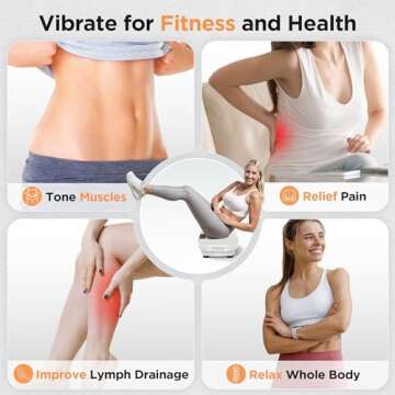 FEIERDUN Vibration Plate Exercise Machine for Weight Loss & Toning