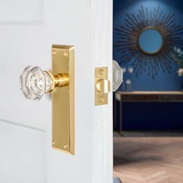 Nostalgic Warehouse Crystal Door Knob for Elegant Homes