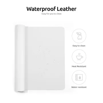 YSAGi Leather Desk Pad Protector for Office Use - 23.6" x 13.8"