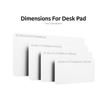 YSAGi Leather Desk Pad Protector for Office Use - 23.6" x 13.8"