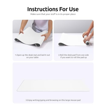 YSAGi Leather Desk Pad Protector for Office Use - 23.6" x 13.8"