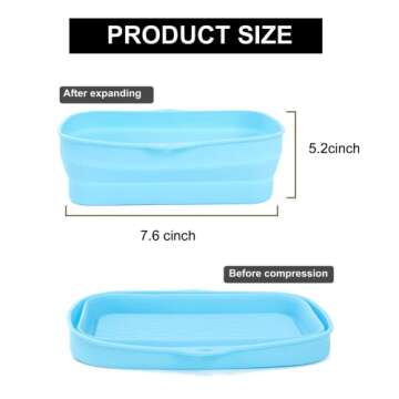 2 PCS Air Fryer Silicone Liners, Reusable Replacement of Flammable Parchment Liner, Oil-proof, Water...