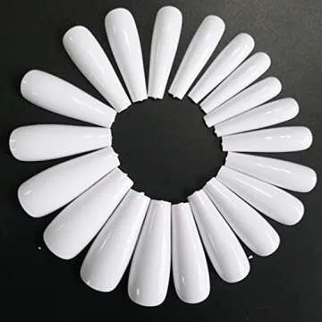 LuckForever 500pc Nude Pink Coffin Press on Nails Set