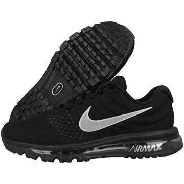 Nike Men's Air Max 2017 Running Shoes, Black/White/Anthracite, 9