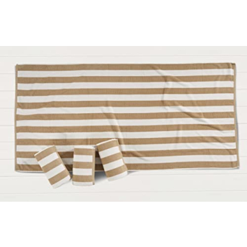 LANE LINEN Extra Large Beach Towel Set - 4 Pack, Quick Dry, Highly Absorbent