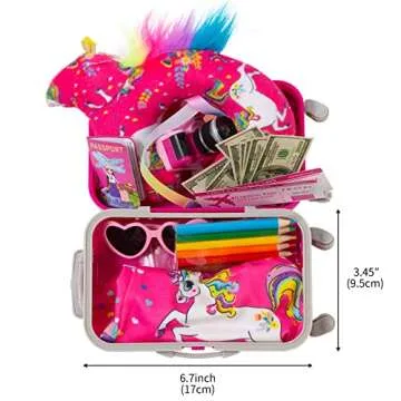 ZQDOLL 18 Inch Doll Accessories Travel Suitcase Play Set