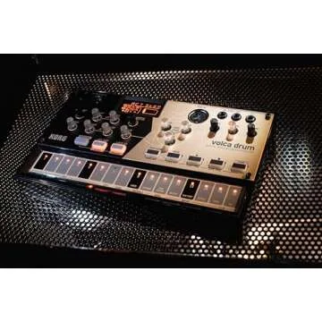 Korg volca drum Digital Percussion Synthesizer w/ 16-Step Sequencer, 6 Drum Parts, MIDI In, and Sync I/O