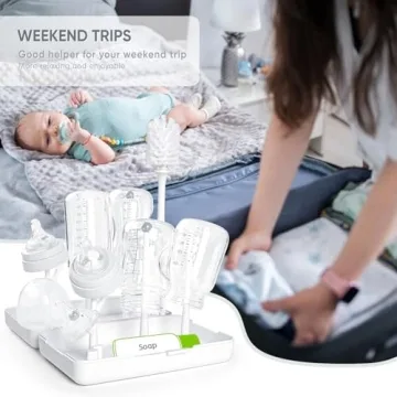 Termichy Travel Baby Bottle Drying Rack for Busy Parents