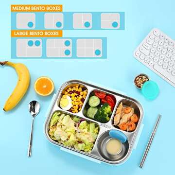 Salad Dressing Container To Go, 6x1.6 oz Small Containers with Lids, Fits in Bentgo Kids Lunch Box, Stainless Steel Condiment Cup, Premium Silicone, Easy Open, Leakproof Dipping Sauce Containers