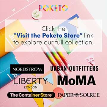 Poketo - Undated Monthly Vertical Wall Calendar 30" x 20" - 12 Month Minimalist Wall Planner - Monthly Calendar - Eco Friendly Paper - Office Supplies - Ideal for Office & Home - 2024 - Rainbow Combo