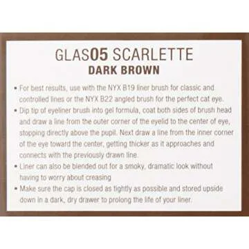 NYX Gel Eyeliner and Smudger - Bold Matte Deep Brown