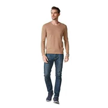Stylish EURKEA Men's Crewneck Cashmere Sweater