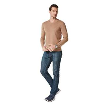 Stylish EURKEA Men's Crewneck Cashmere Sweater