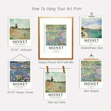 InSimSea Claude Monet Vintage Wall Art Set for Decor