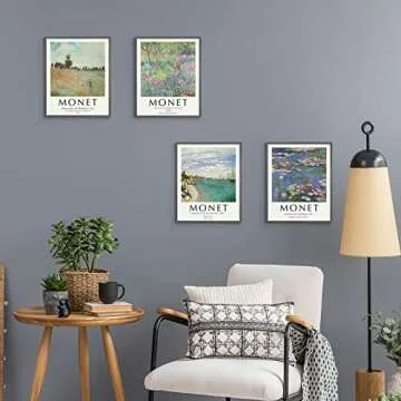 InSimSea Claude Monet Vintage Wall Art Set for Decor