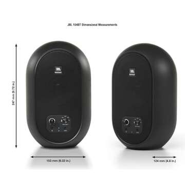 JBL 104-BT Studio Monitors with Bluetooth - Compact Performance