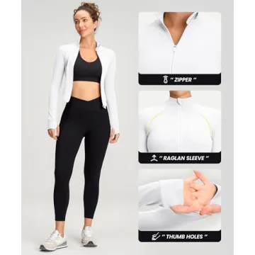 Stylish Lightweight Women’s Zip Up Workout Jacket