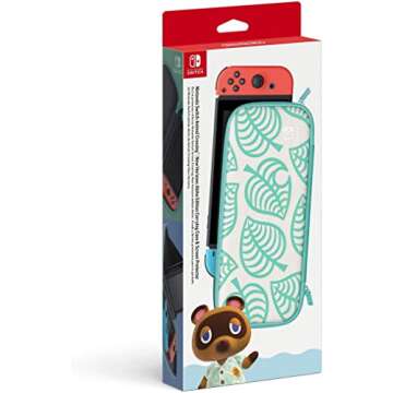 Nintendo Switch Animal Crossing: New Horizons Aloha Edition Carrying Case & Screen Protector - Switc...