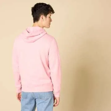 Amazon Essentials Men's Sweatshirt Hoodie, Pink, Medium, Big & Tall Options Available