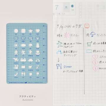 'Hobonichi Template Activity Hobonichi Notebook Original Stationery Notebook Accessories, Japan Import