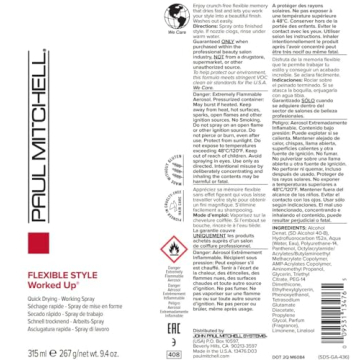 Paul Mitchell Worked Up Hairspray - Flexible Hold for All Hair Types