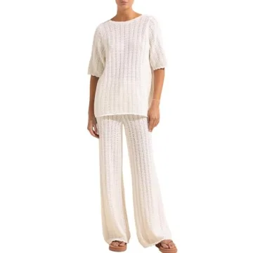 Imily Bela Women's Summer Crochet Knit Swimsuit Set