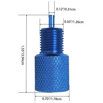 Brake Proportioning Valve Bleeder Tool, Valve Bleeding Tool Compatible with GM Combination Valves, PV2 PV4, Disc/Disc Disc/Drum 172-1353 172-1371 (Blue)