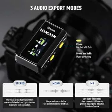 Neewer CM28 Wireless Lavalier Mic with Charging Case